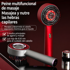 Cepillo Masajeador Capilar LED 3 en 1