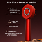 Cepillo Masajeador Capilar LED 3 en 1