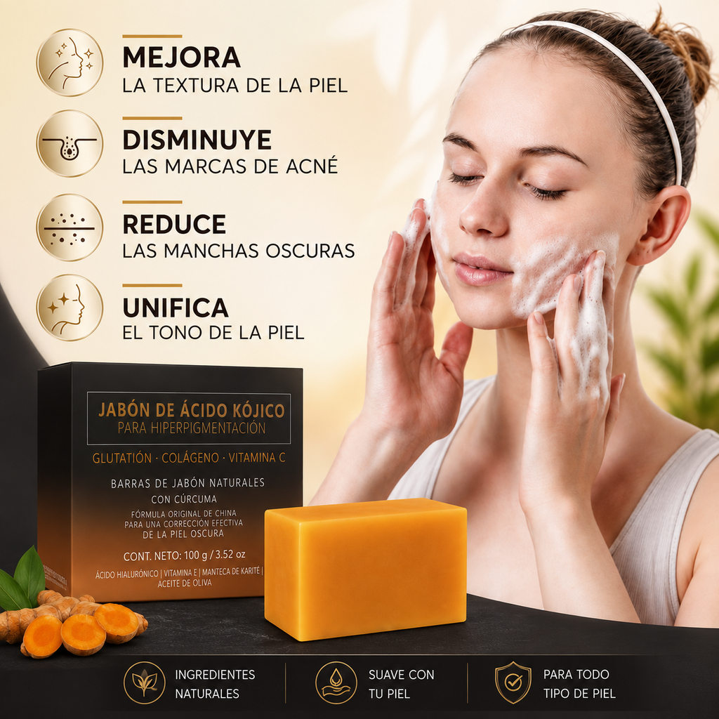 Kojiva | Jabón Facial de Cúrcuma + Ácido Kójico