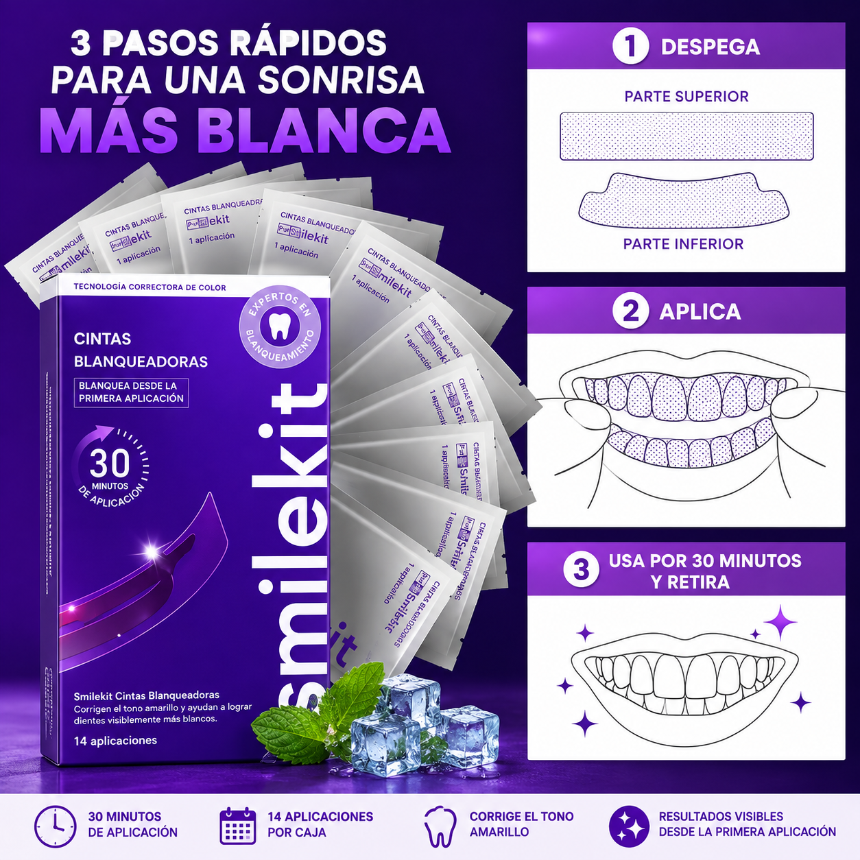 SmileKit | Cintas Blanqueadoras