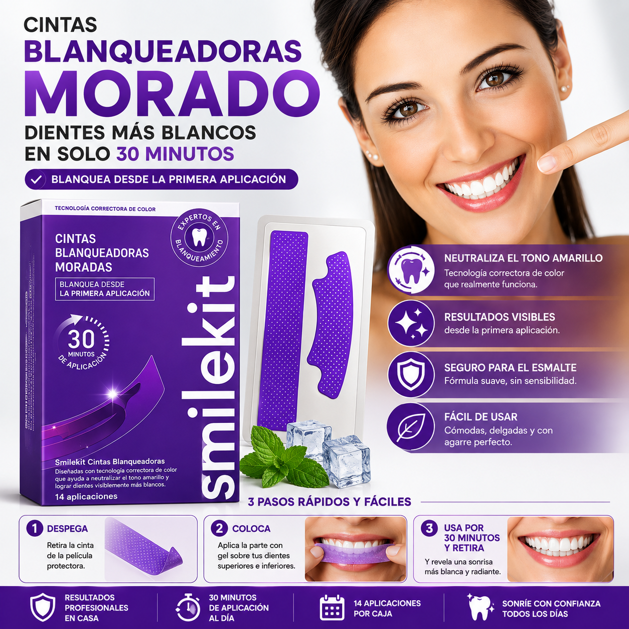 SmileKit | Cintas Blanqueadoras
