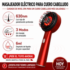 Cepillo Masajeador Capilar LED 3 en 1